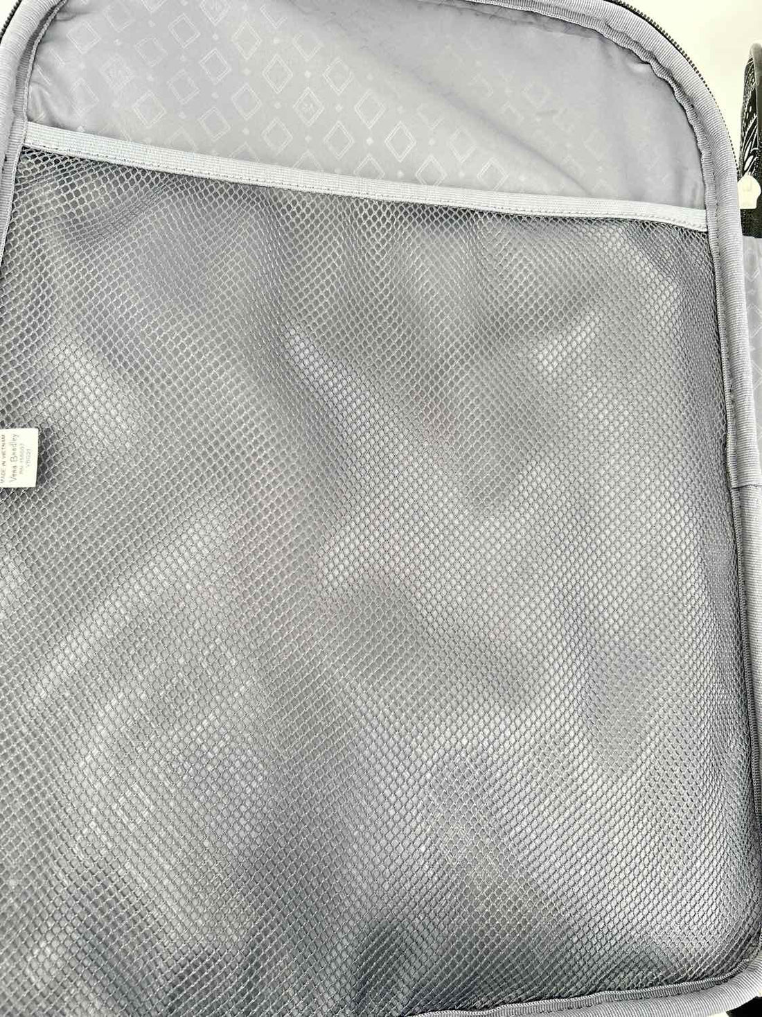 Vera Bradley Black & White Print Canvas Suitcase