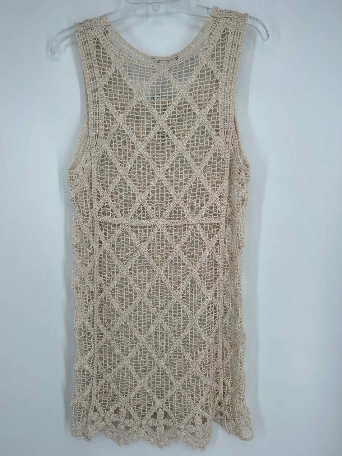 Zara Size M Beige Crochet Coverup