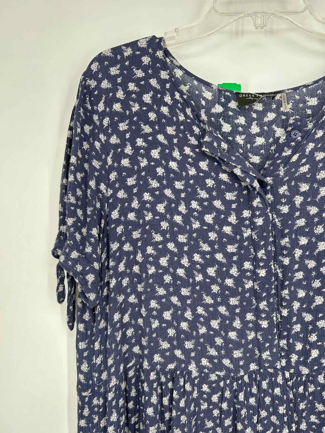 Dress Forum Size L Blue Print Dress