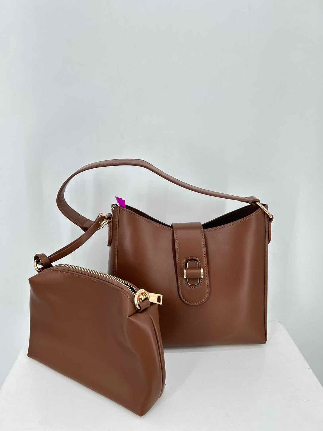 Antik Kraft Brown Vegan Leather Pre Owned Purse