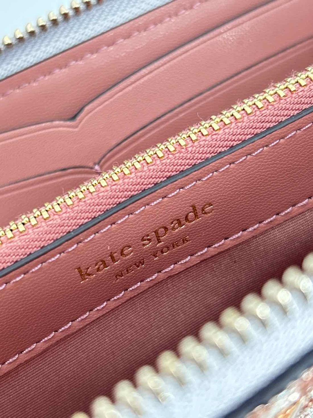 Kate Spade Leopard Metallic Rare Wallet