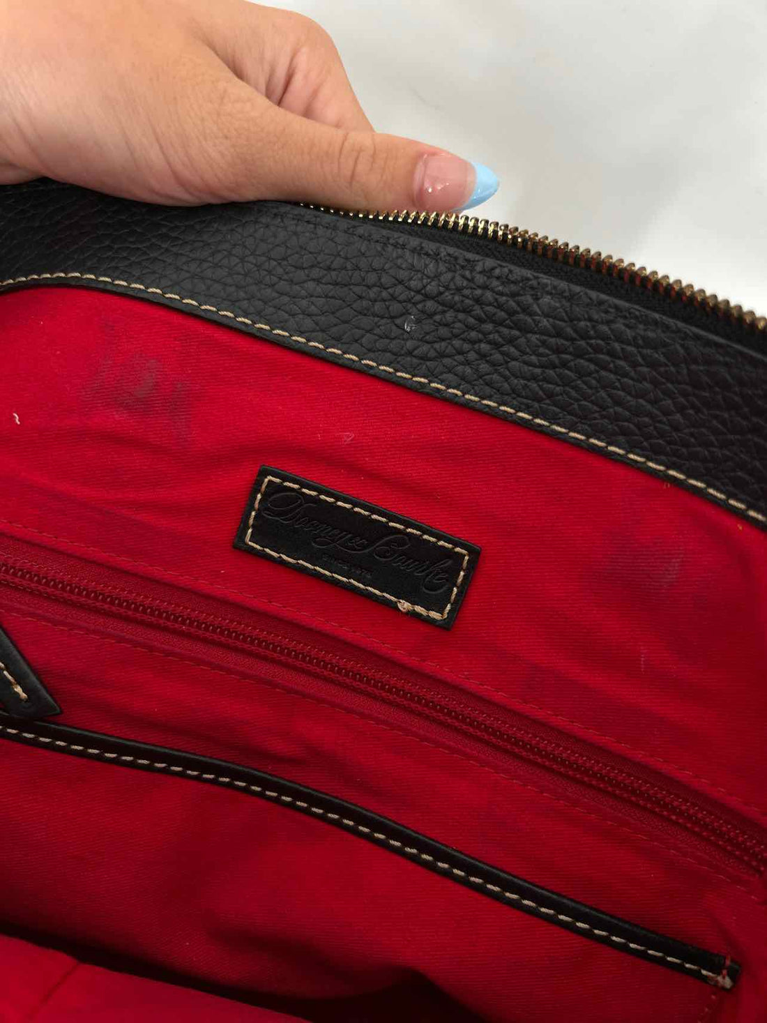Dooney & Bourke Black Pebbled Leather Crossbody