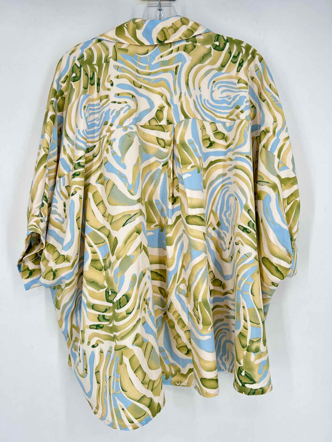 Entro Size M/L Beige Print Short Sleeve