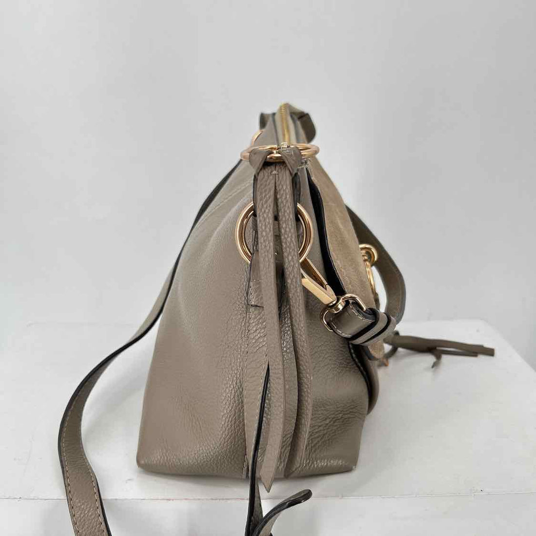 See By Chloe Taupe Genuine Leather Pre Owned Satchel