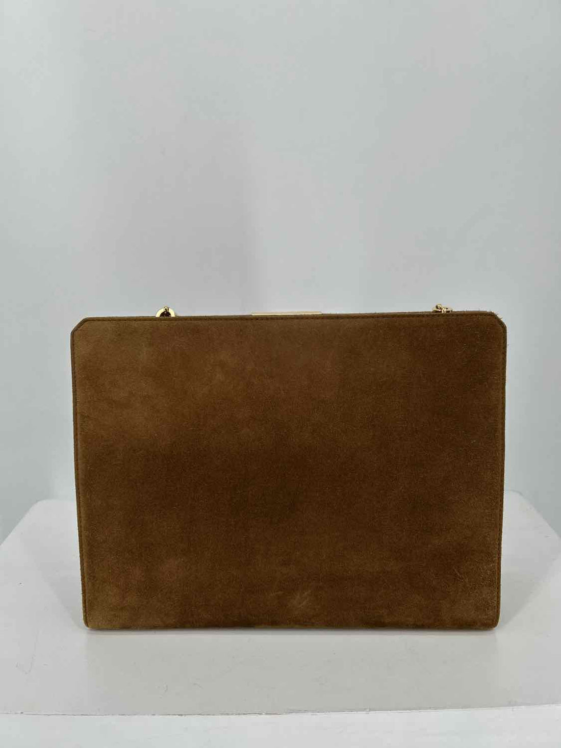 Salvatore Ferragamo Brown Genuine Suede Shoulder