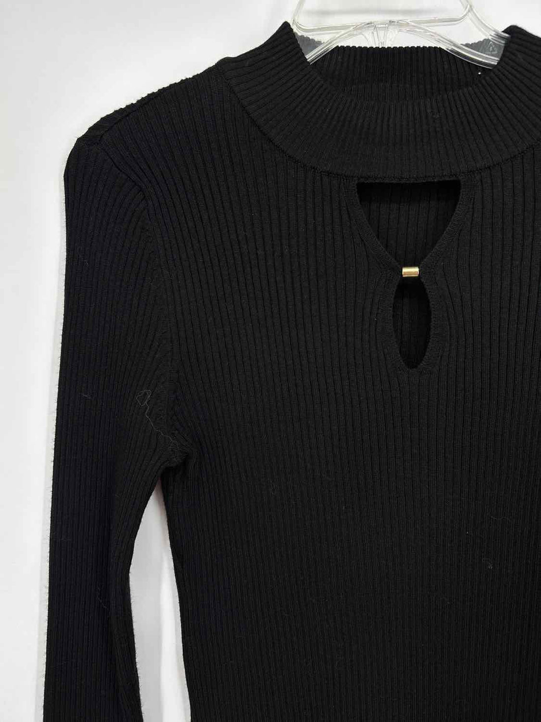 99 Jane Street Size M Black Ribbed Sweater