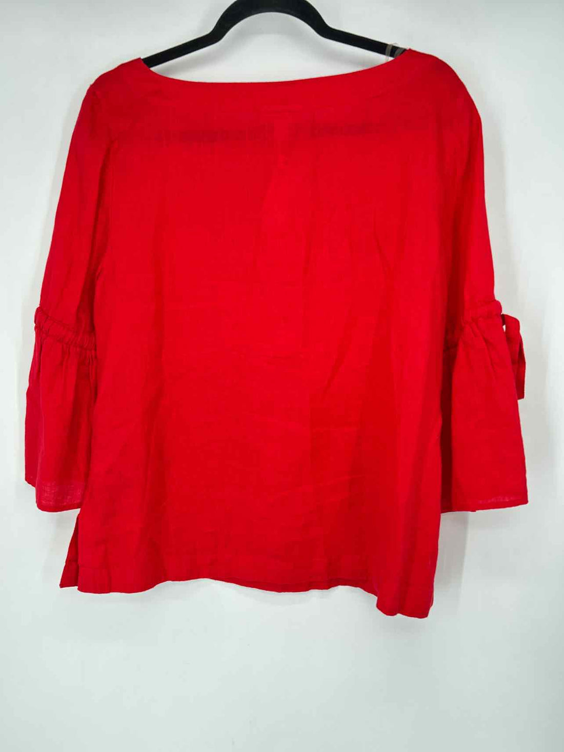 Charter Club Size L Red Linen Long Sleeve