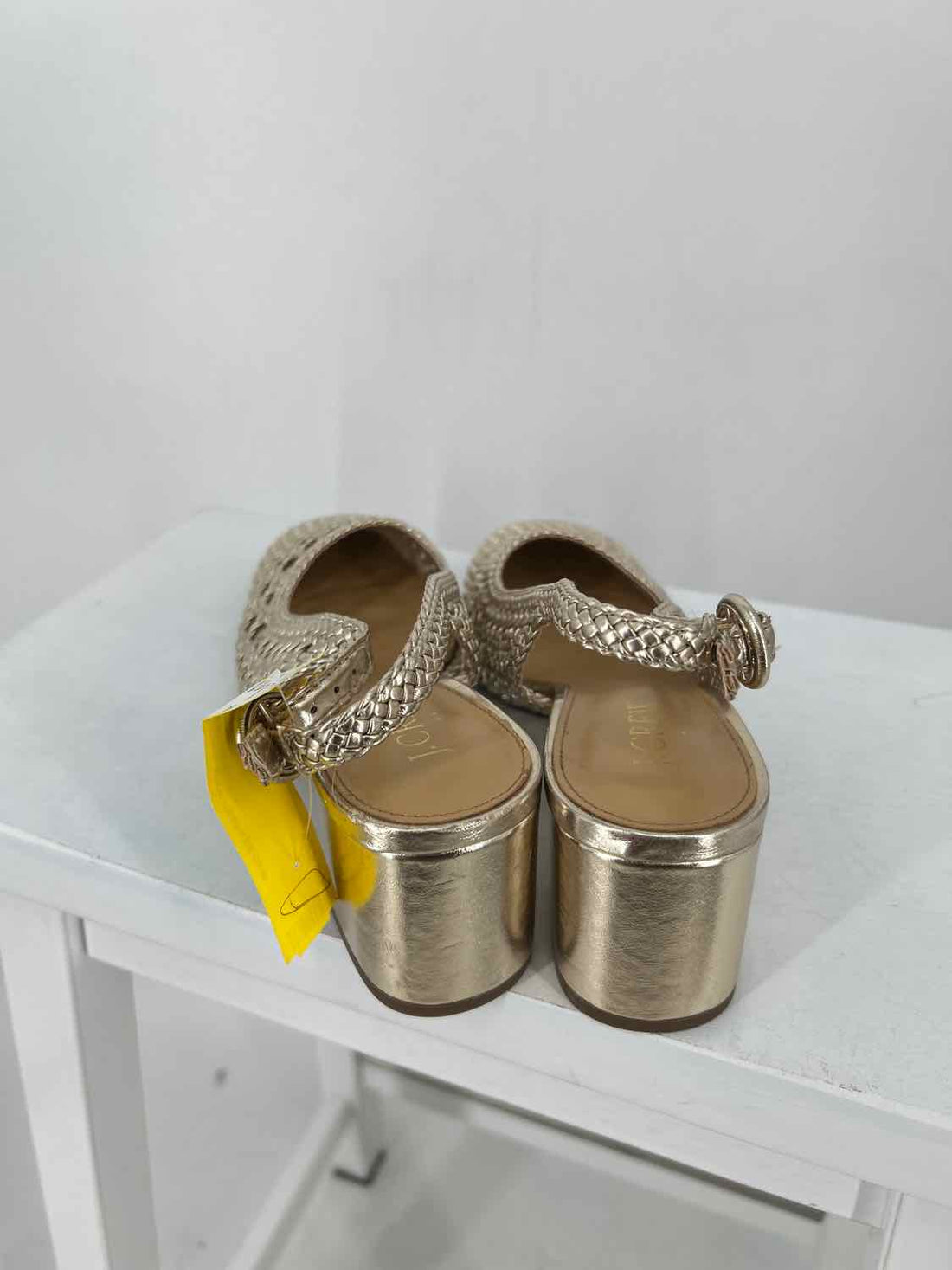 J Crew Women Size 7 Gold Heels