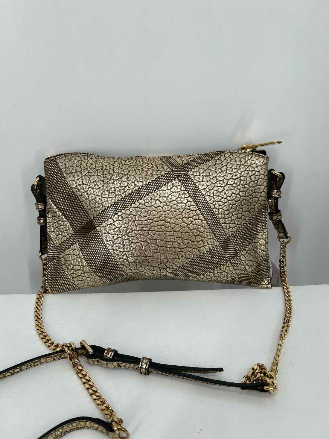 Burberry Gold Genuine Leather LUXURY