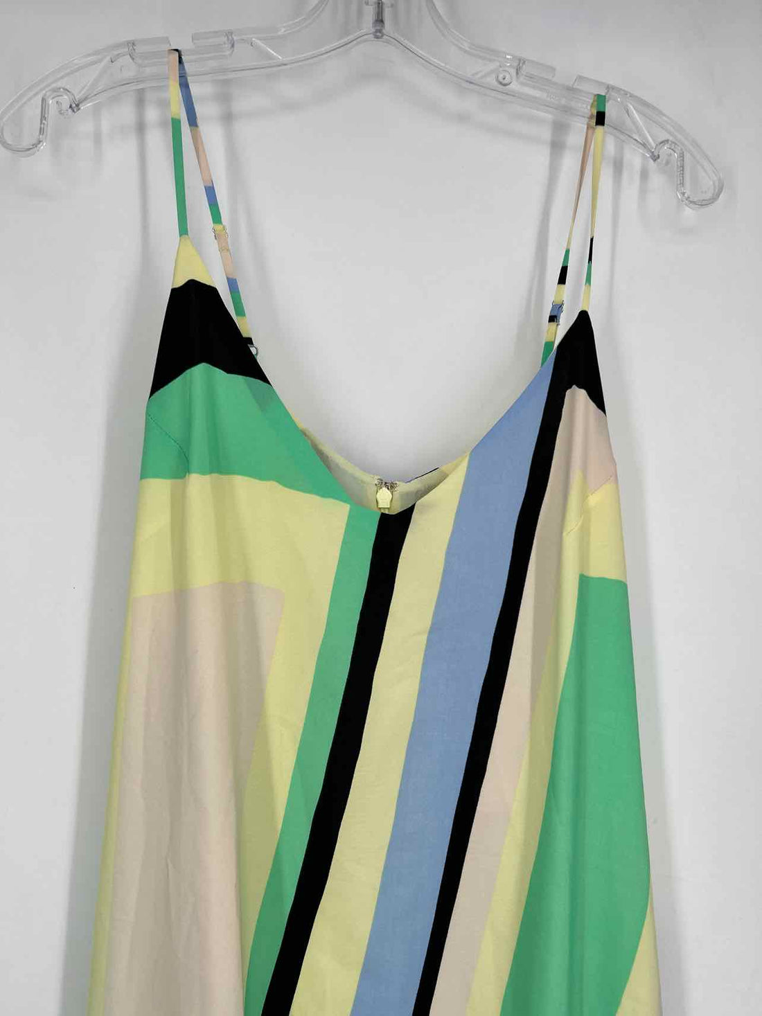 Maeve Size M Green Yellow & Blue Sleeveless Maxi