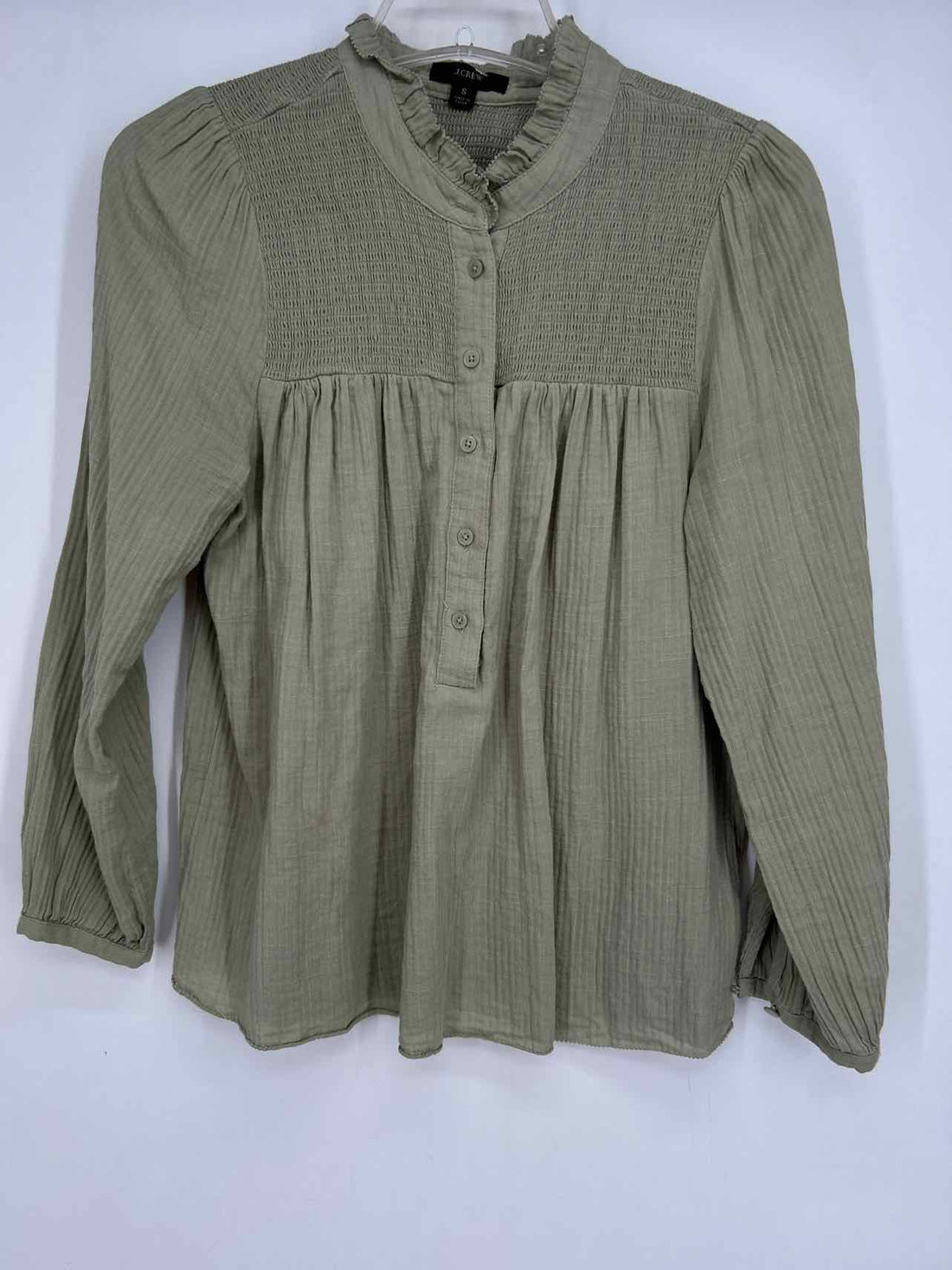 J Crew Size S Green Long Sleeve