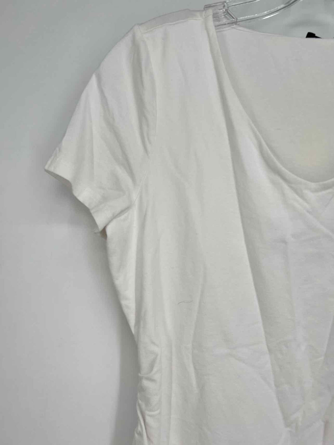 Talbots Size MP White Short Sleeve