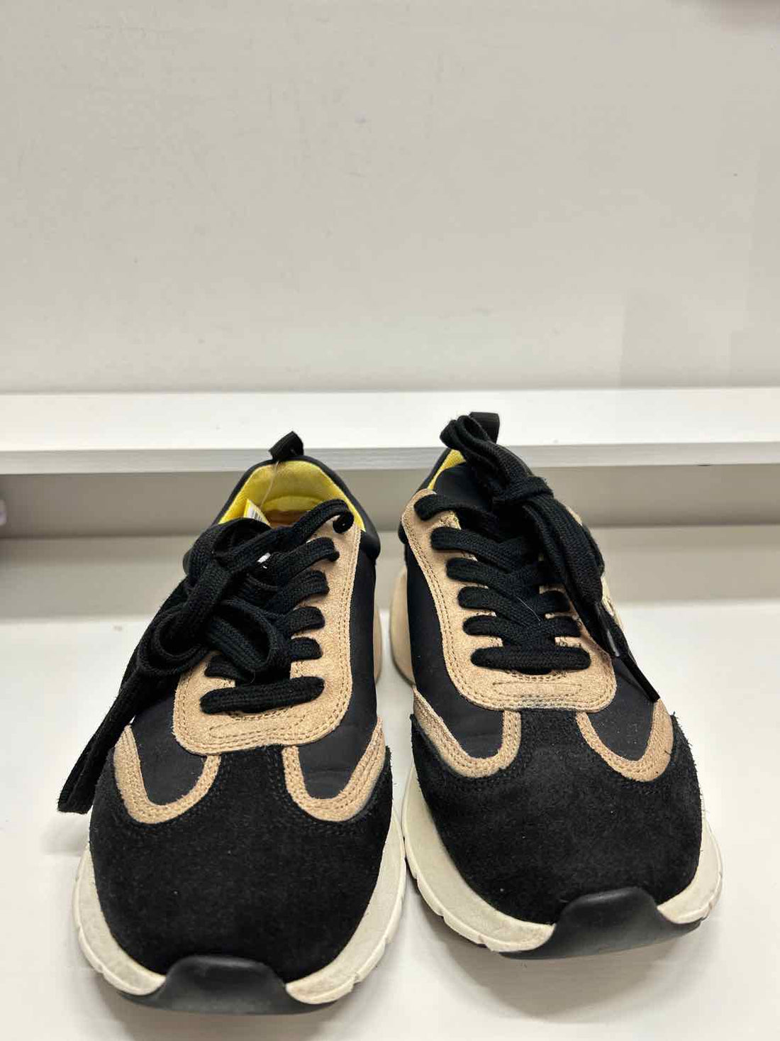Tory Burch Women Size 8 Black Colorblock Sneakers