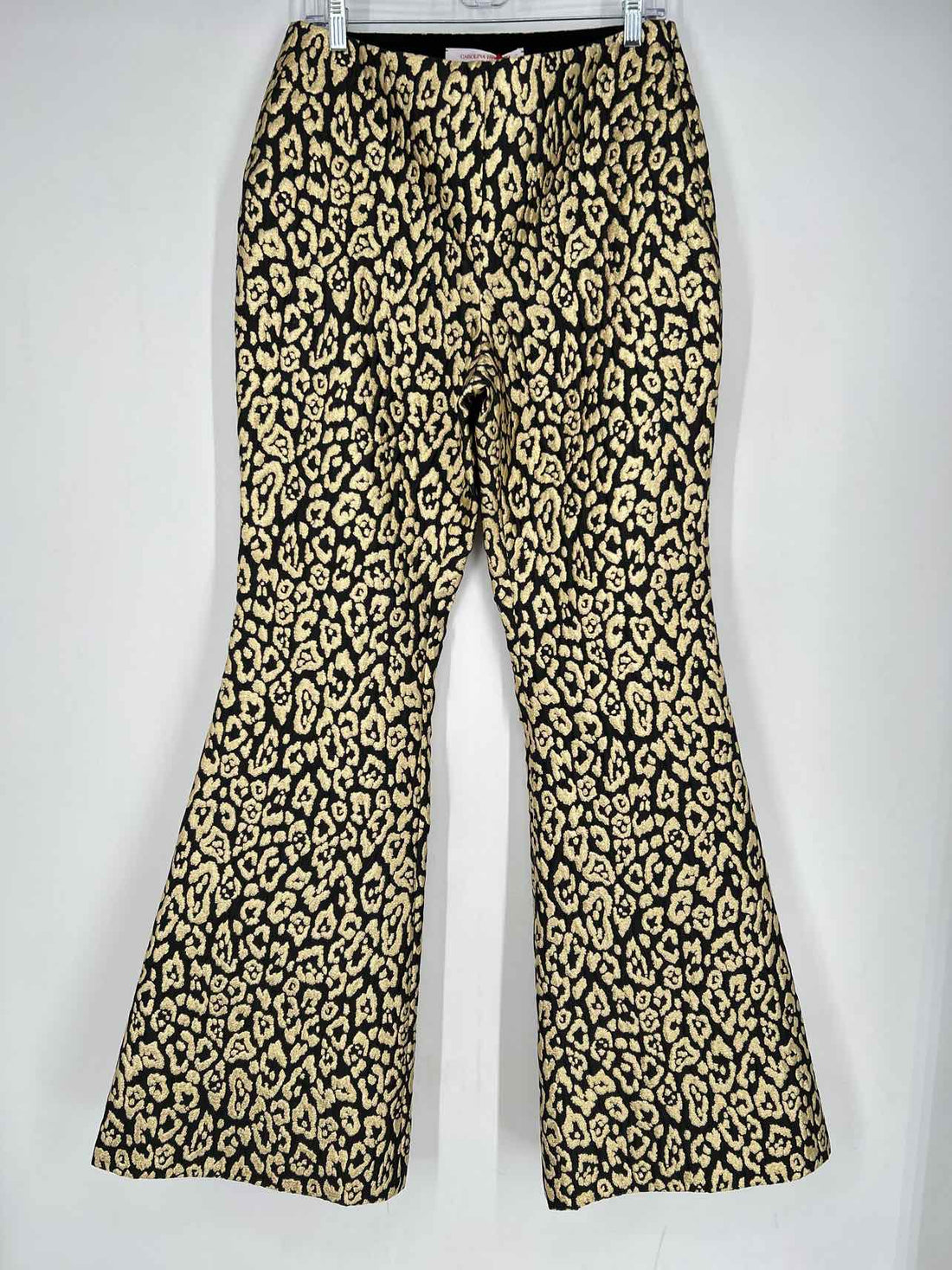Carolina Herrera New York Size 10 Black & Gold Leopard NWT Pants