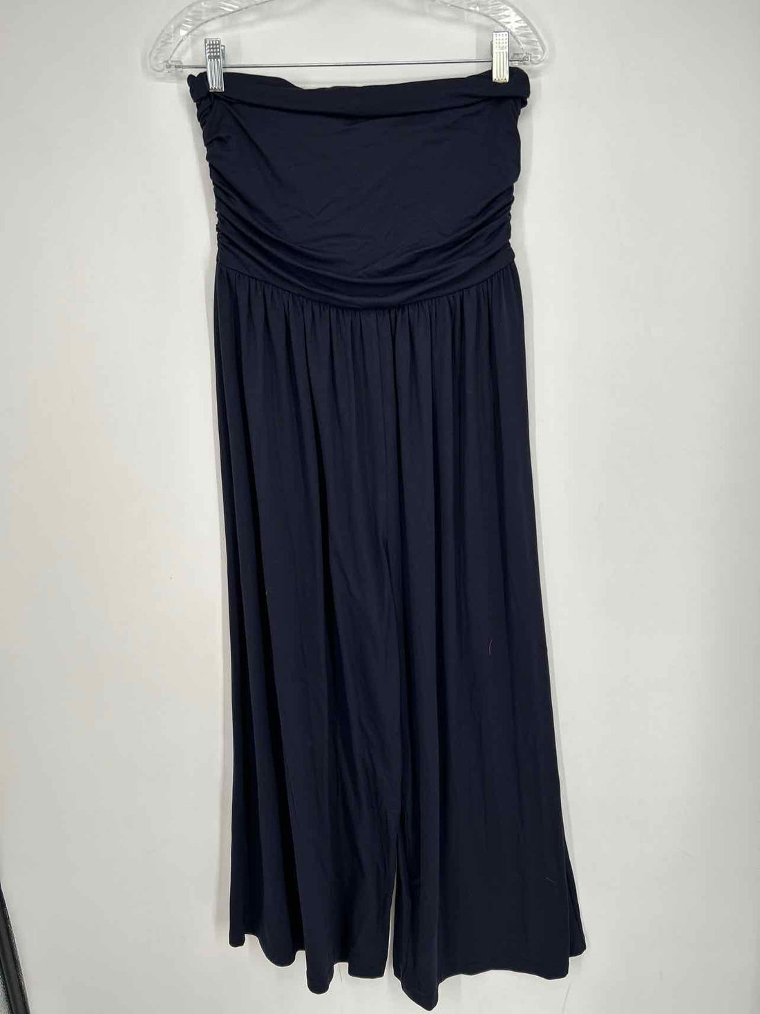 Susana Monaco Size M Navy Strapless Jumpsuit