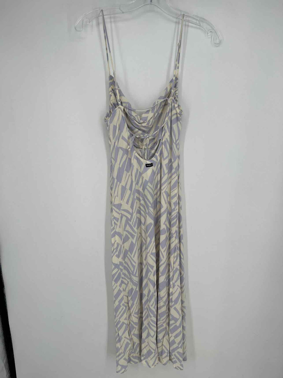 RVCA Size L White & Light Purple Dress