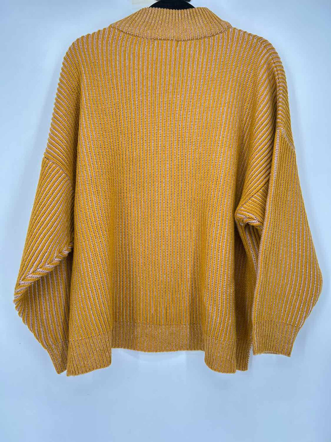 TopShop Size M Mustard Striped Sweater
