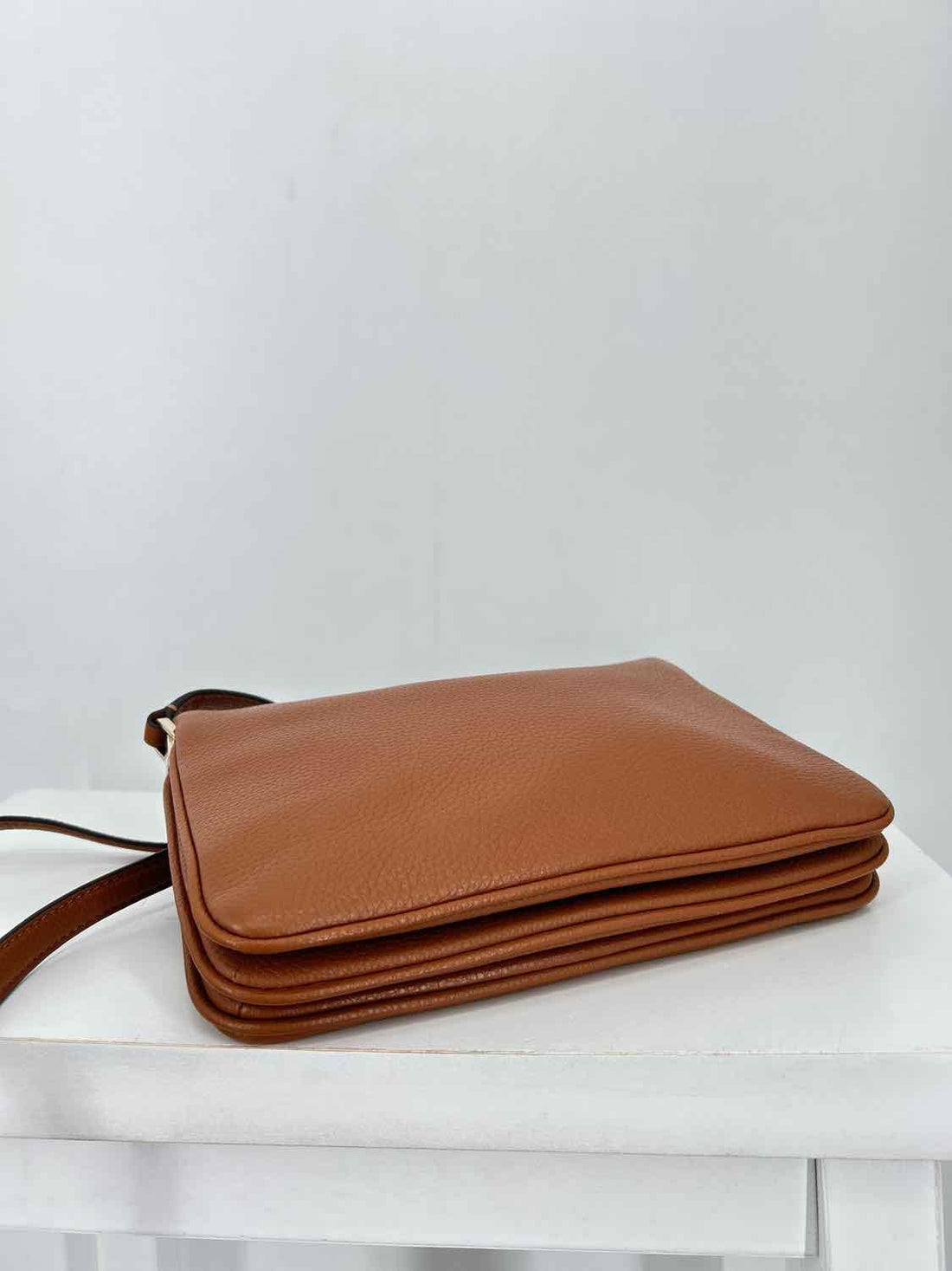 Kate Spade Brown Pebbled Leather Excellent Condition Crossbody
