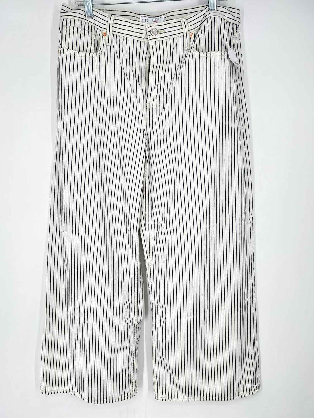 Gap Size 31/12 White Pinstripe Denim NWT Jeans