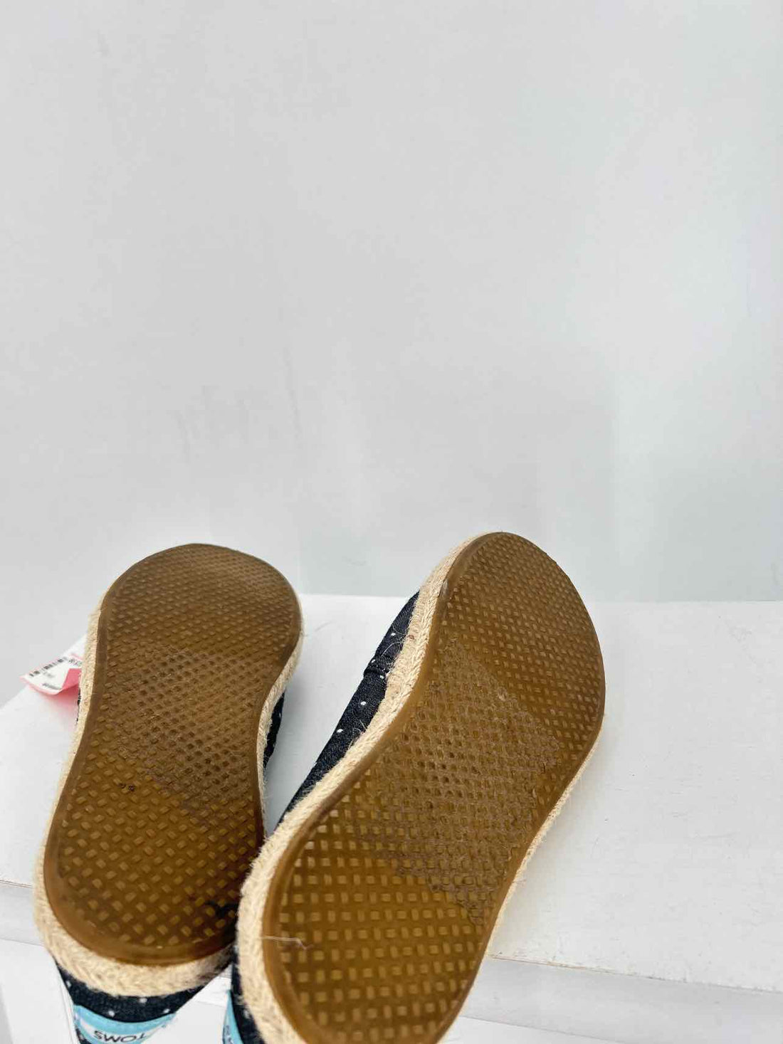 Toms Women Size 7 Navy Polkadot Espadrilles