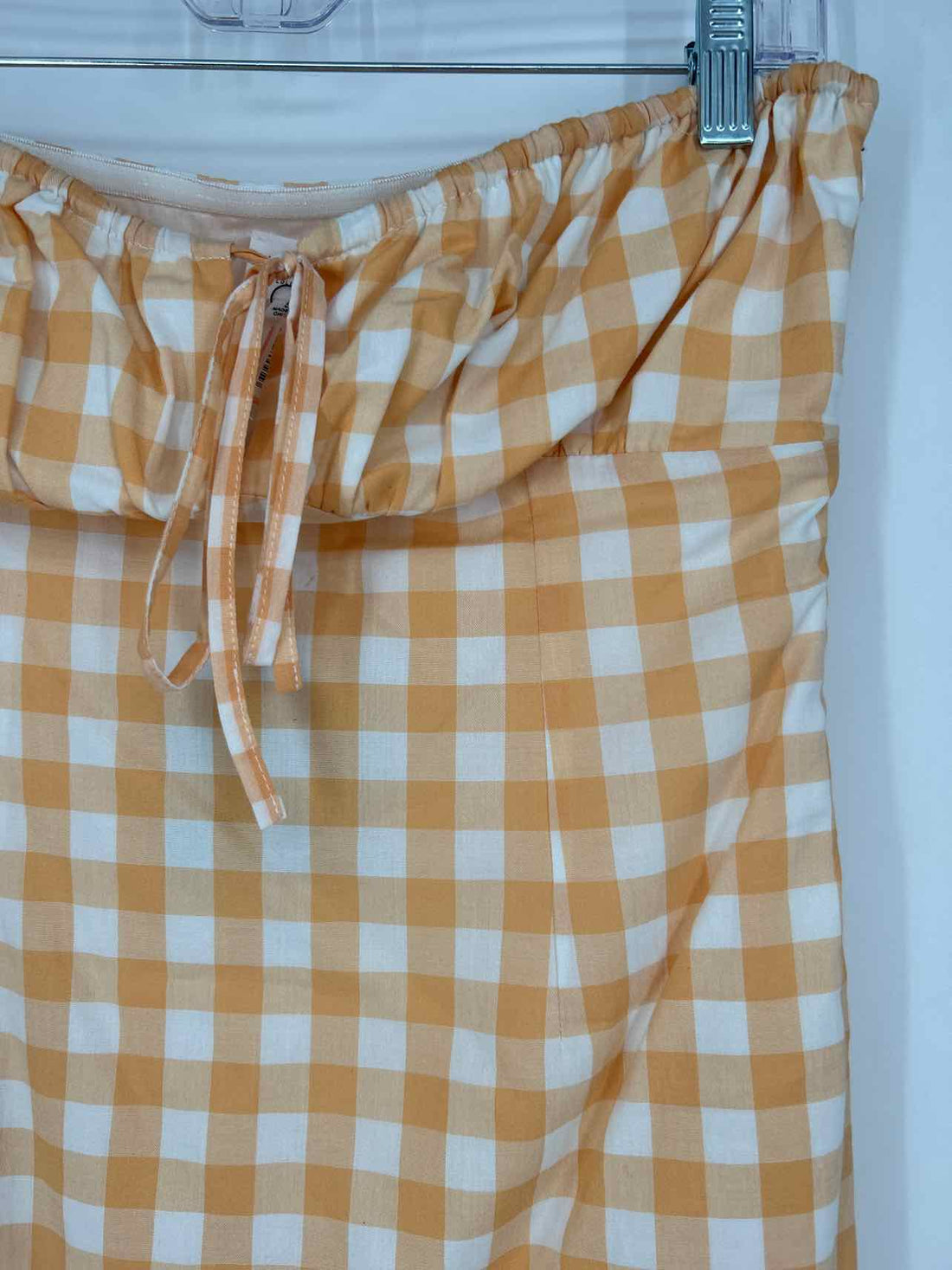 Le Lis Size S Orange Gingham NWT Dress