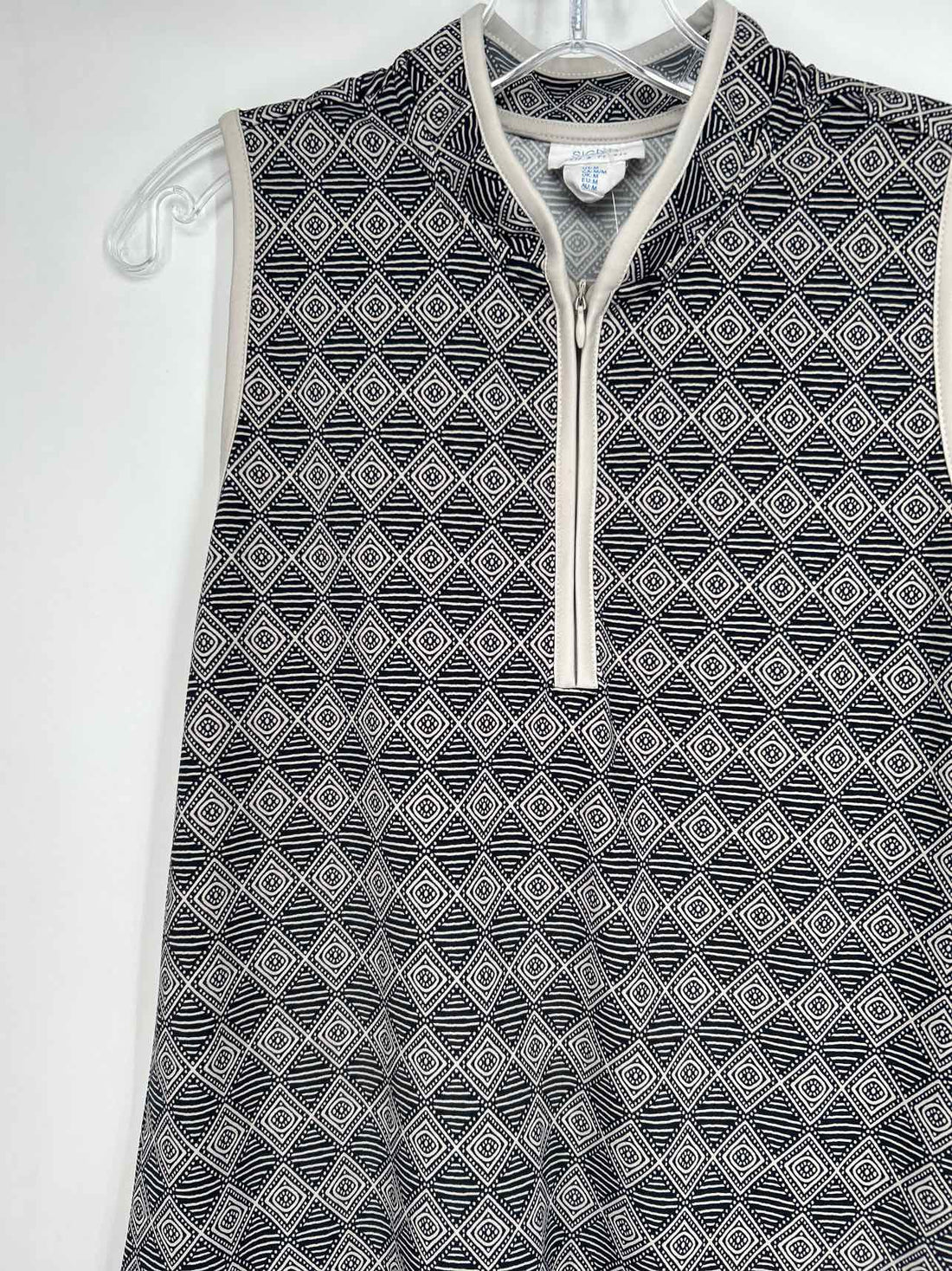 Sigrid Olsen Size M Black & Beige Active Dresses