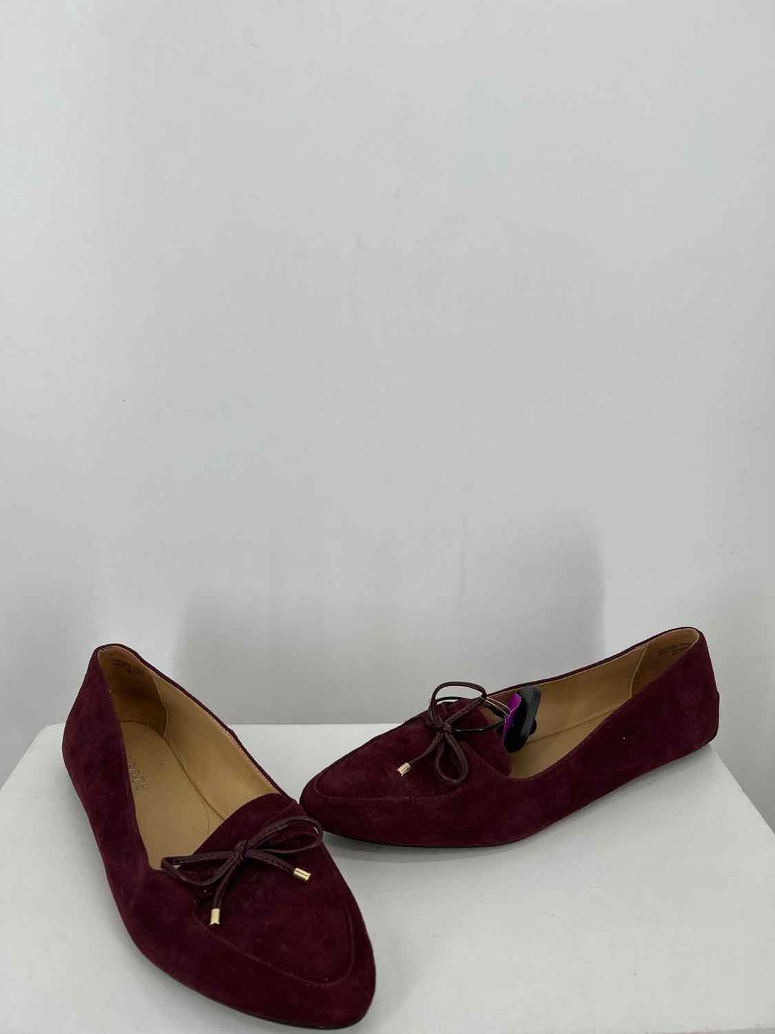 Talbots Women Size 8 Burgundy Genuine Suede Loafers
