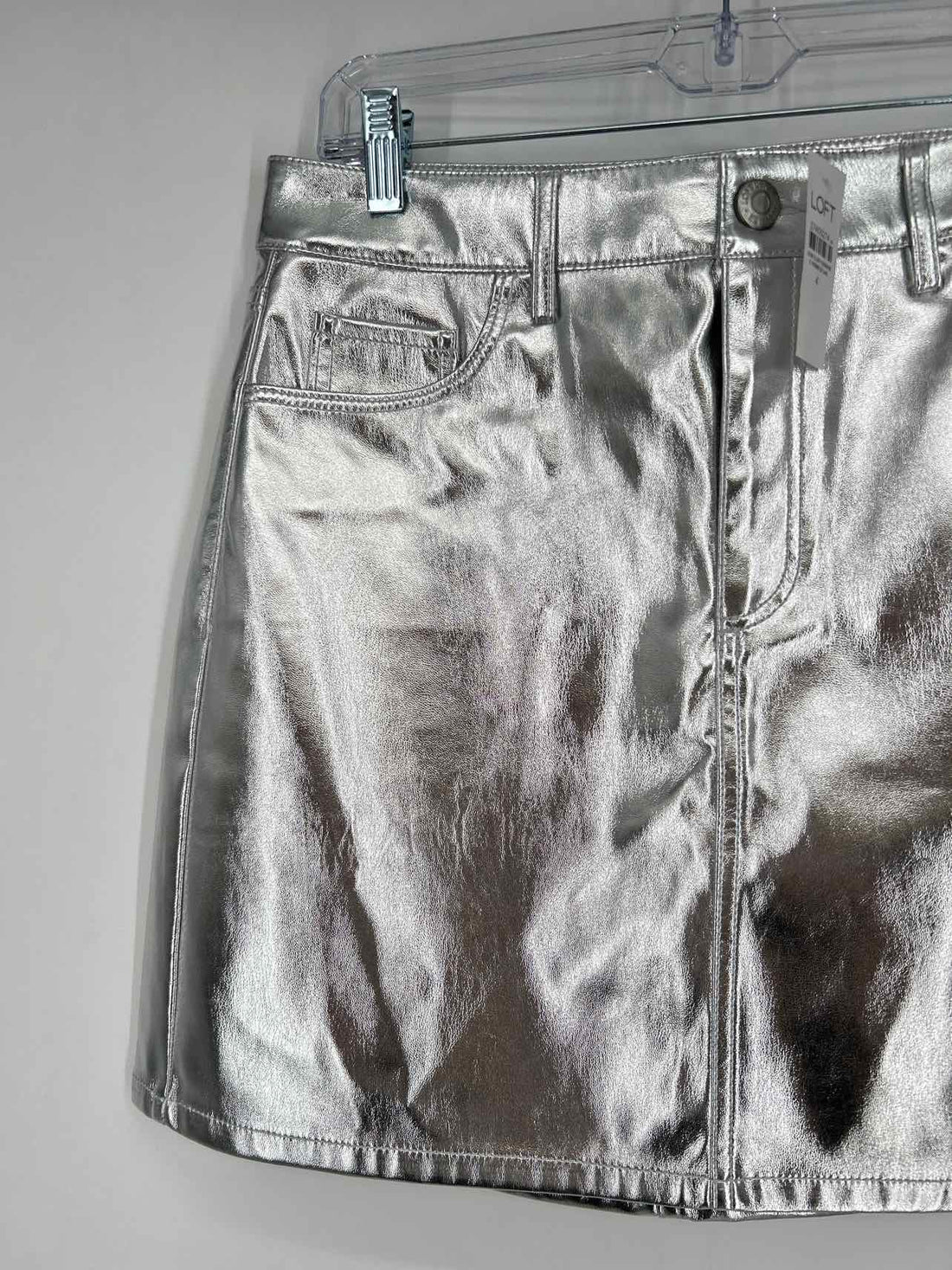 Loft Size 4 Silver NWT Skirts