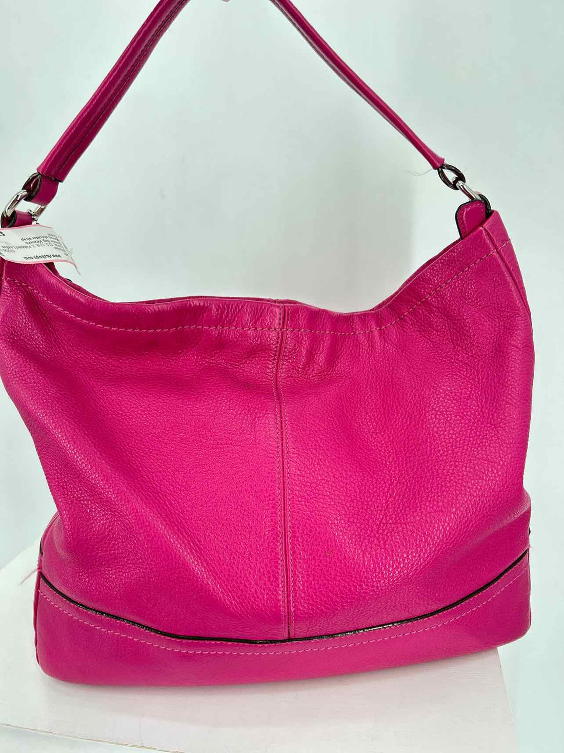 Coach Fuchsia Pebbled Leather Shoulder