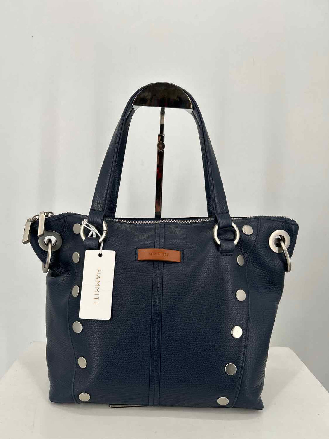 Hammitt Navy Leather Satchel