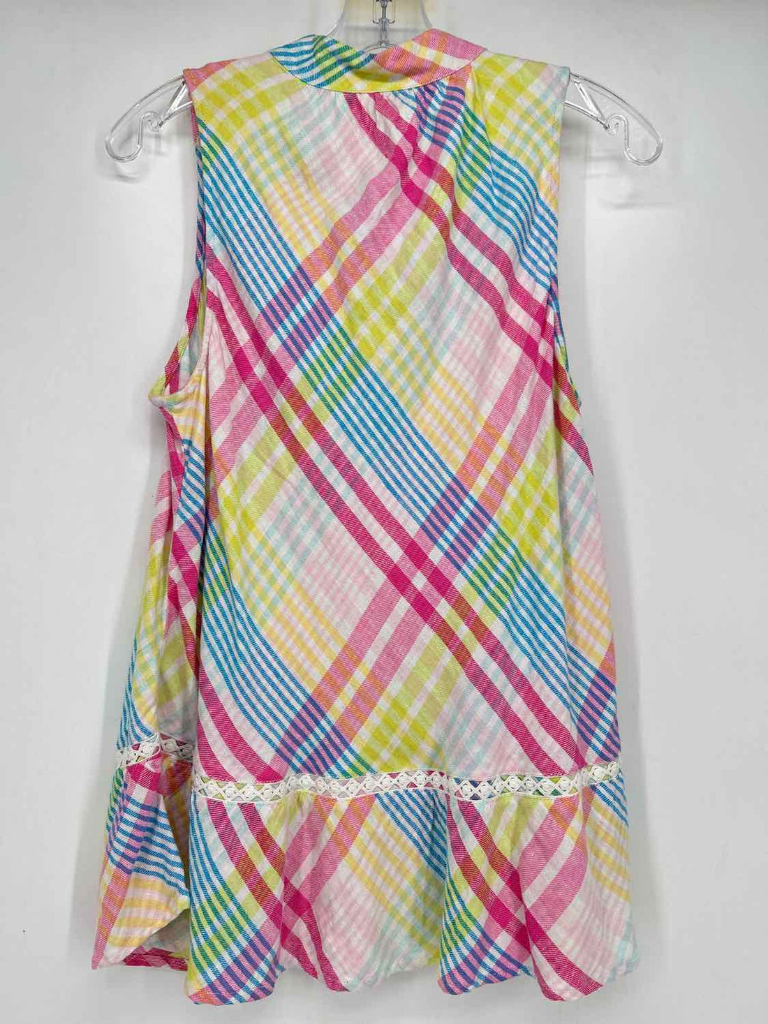 Crown & Ivy Size S Pastel Plaid NWT Sleeveless