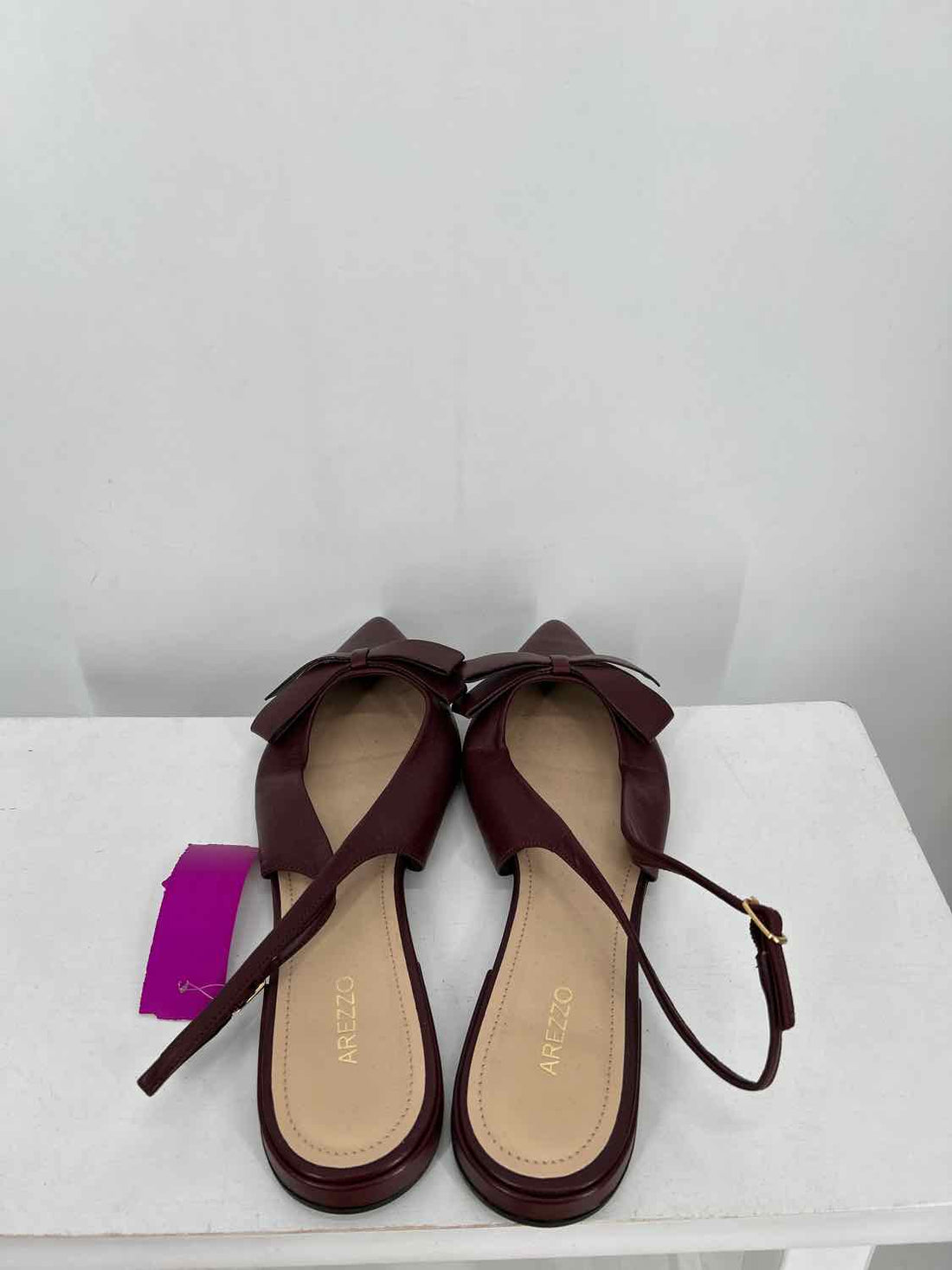 Arezzo Women Size 8.5 Burgundy NWT Flats