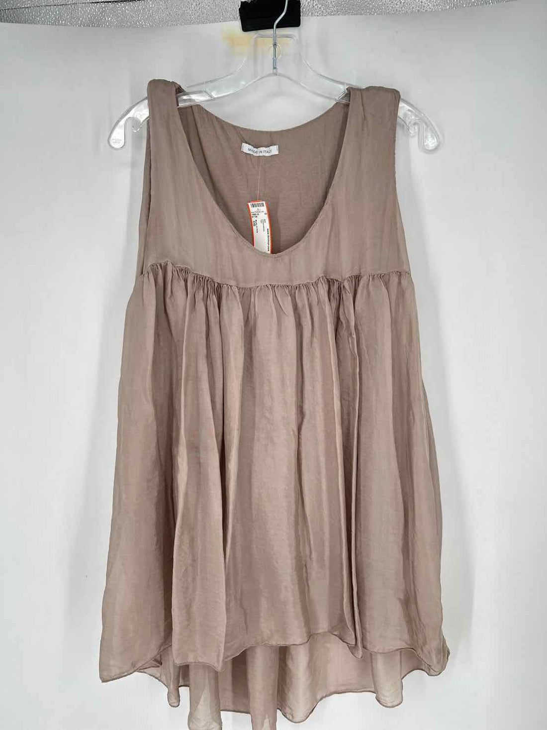 Made in Italy Size OS Tan Sleeveless