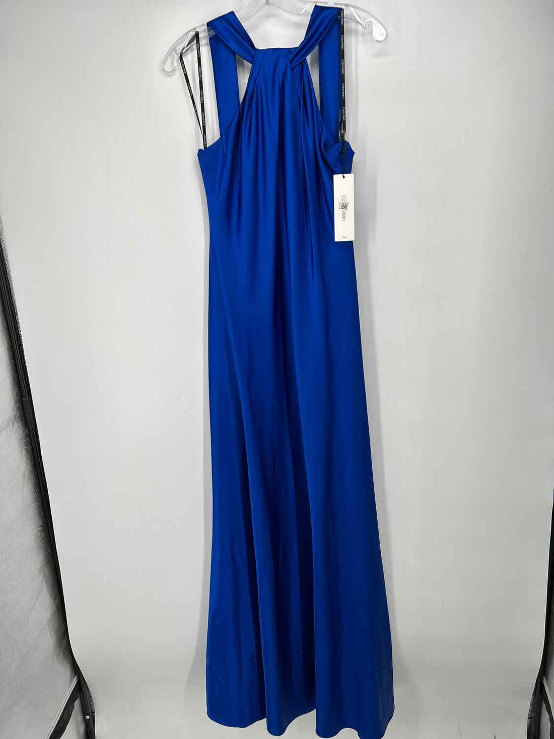 Calvin Klein 8 Blue Satin NWT Holiday