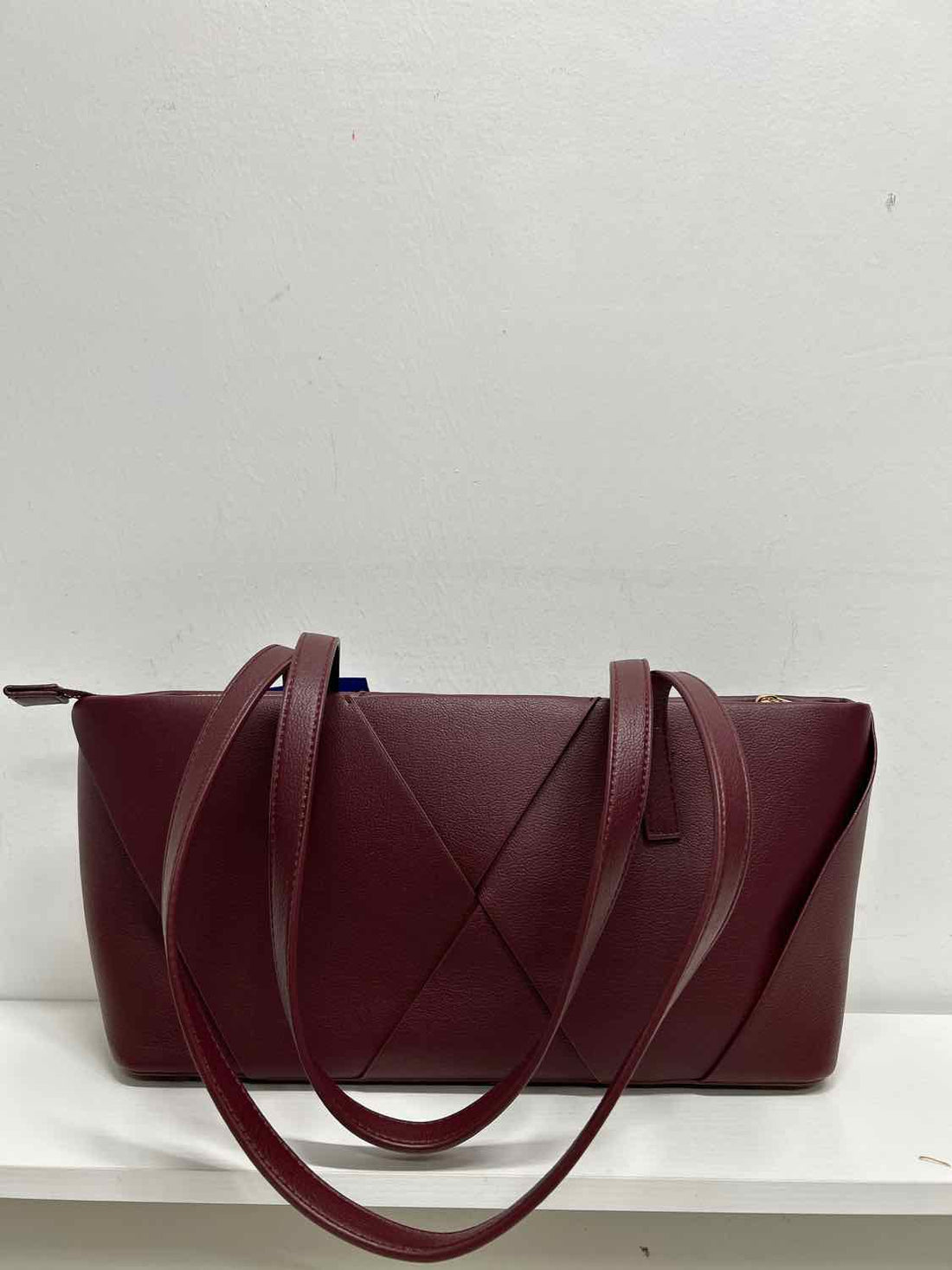 Isabelle Burgundy Faux Leather Pre Owned Tote