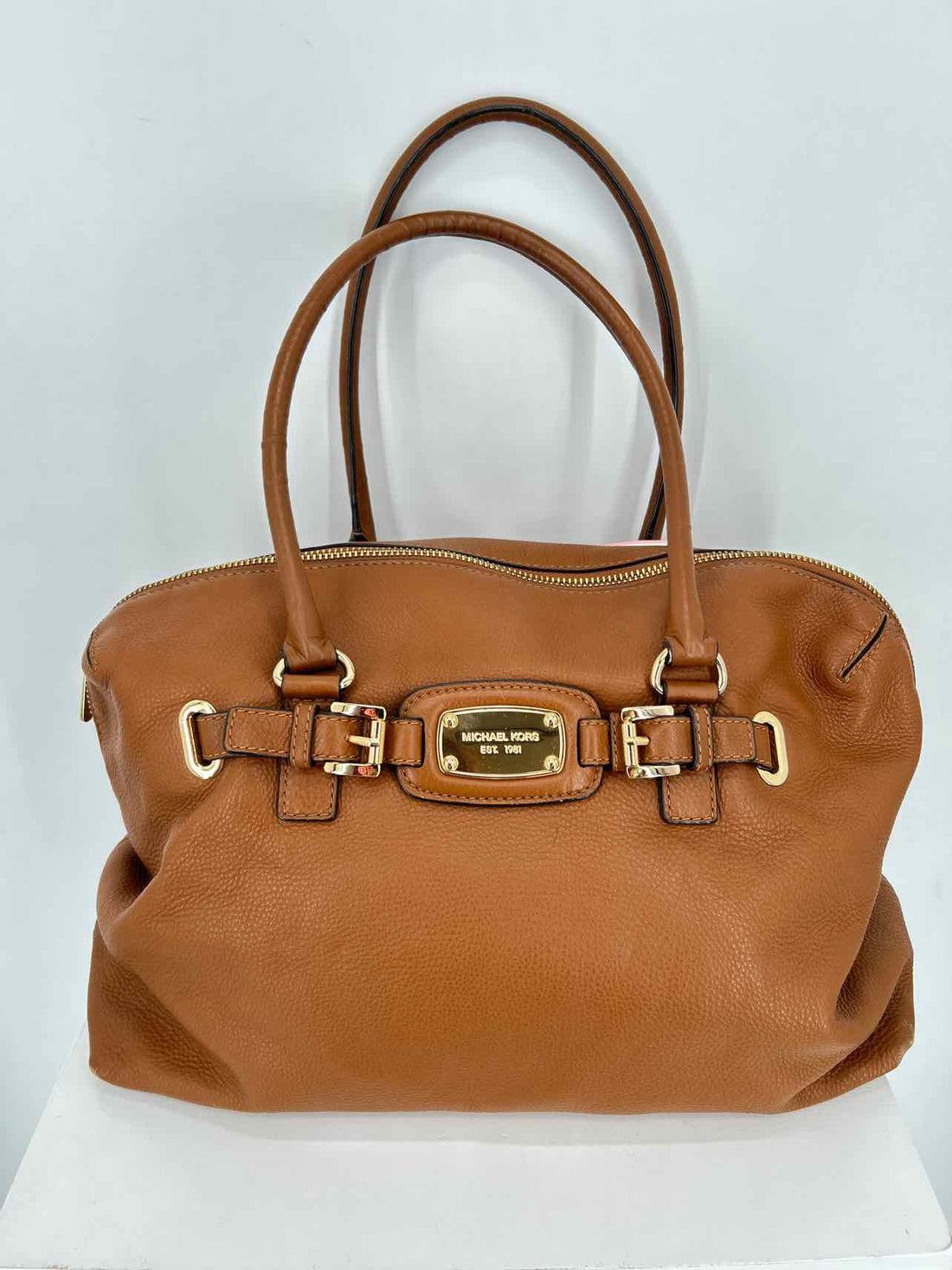Michael Kors Cognac Leather Pre Owned Tote