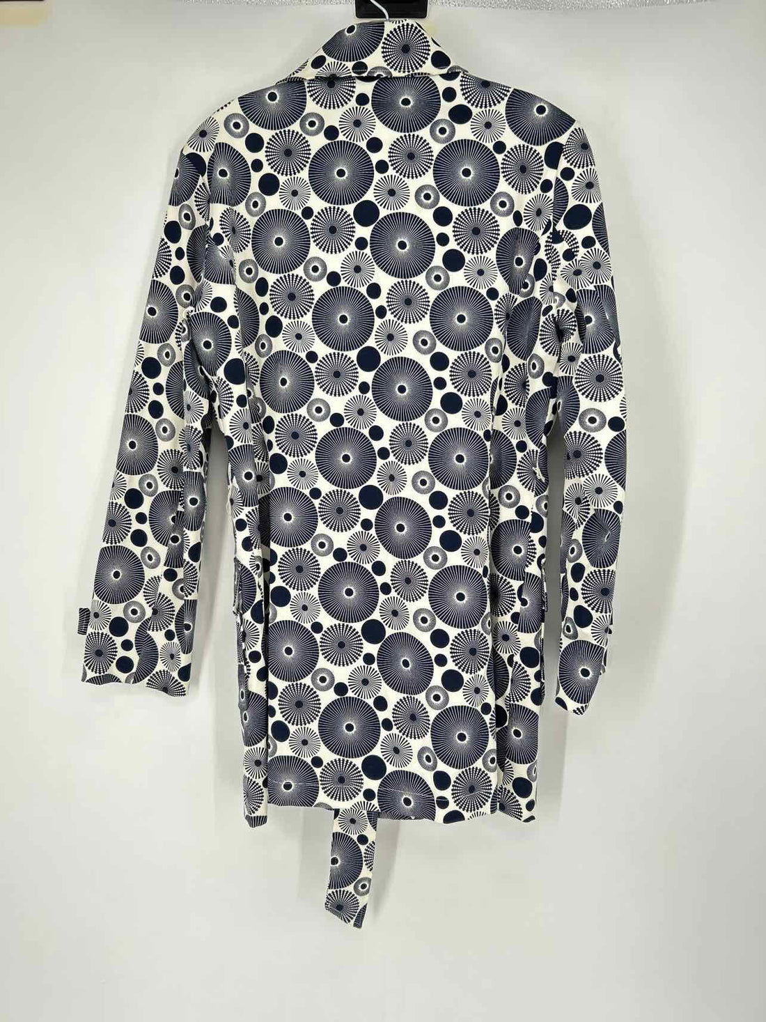 Peck & Peck Size M White Print Jacket