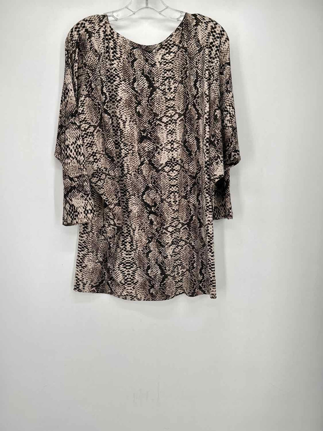 La Mer Luxe Size L Snake Print Long Sleeve