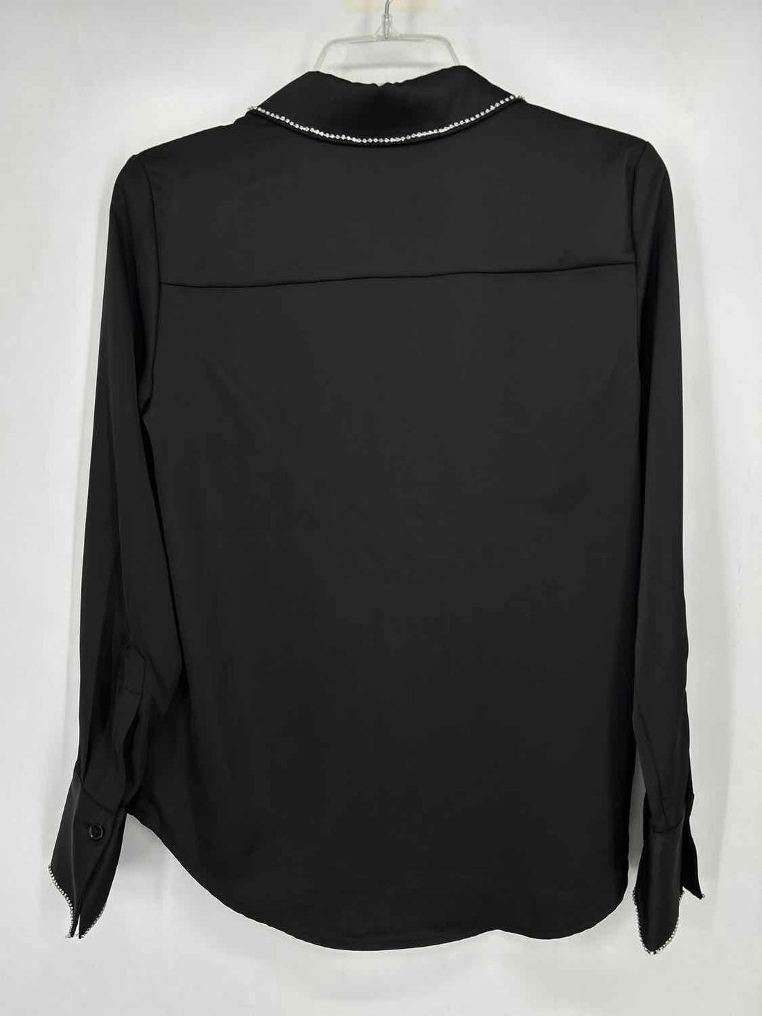 Rachel Zoe XS Black Rhinestone Long Sleeve Holiday