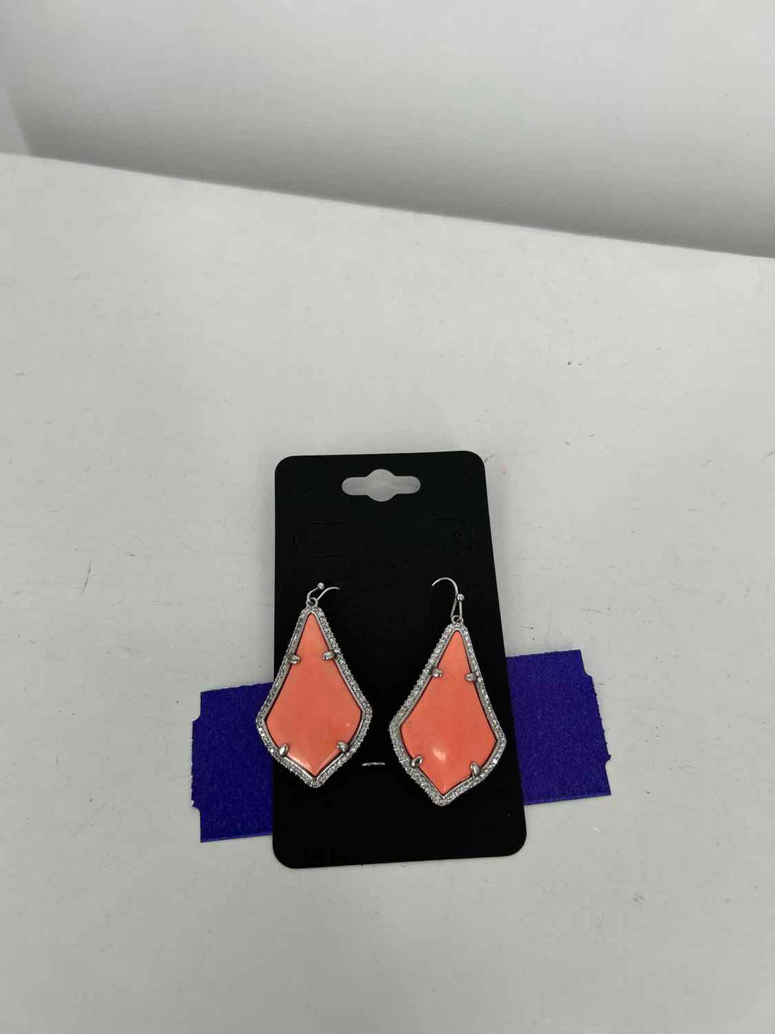 Kendra Scott Silver Coral Earrings