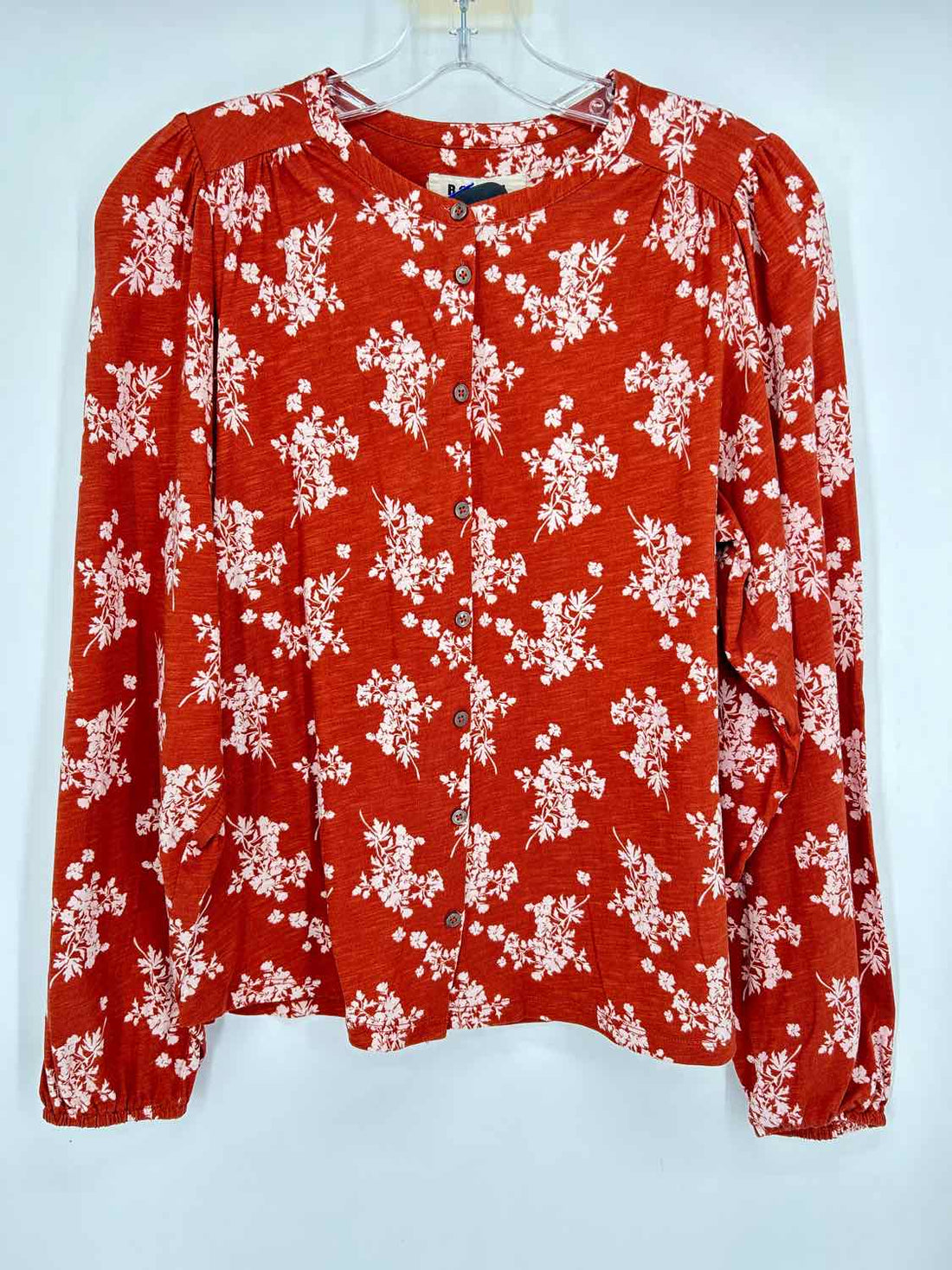 Boden Size 6 Rust Print Pre Owned Long Sleeve