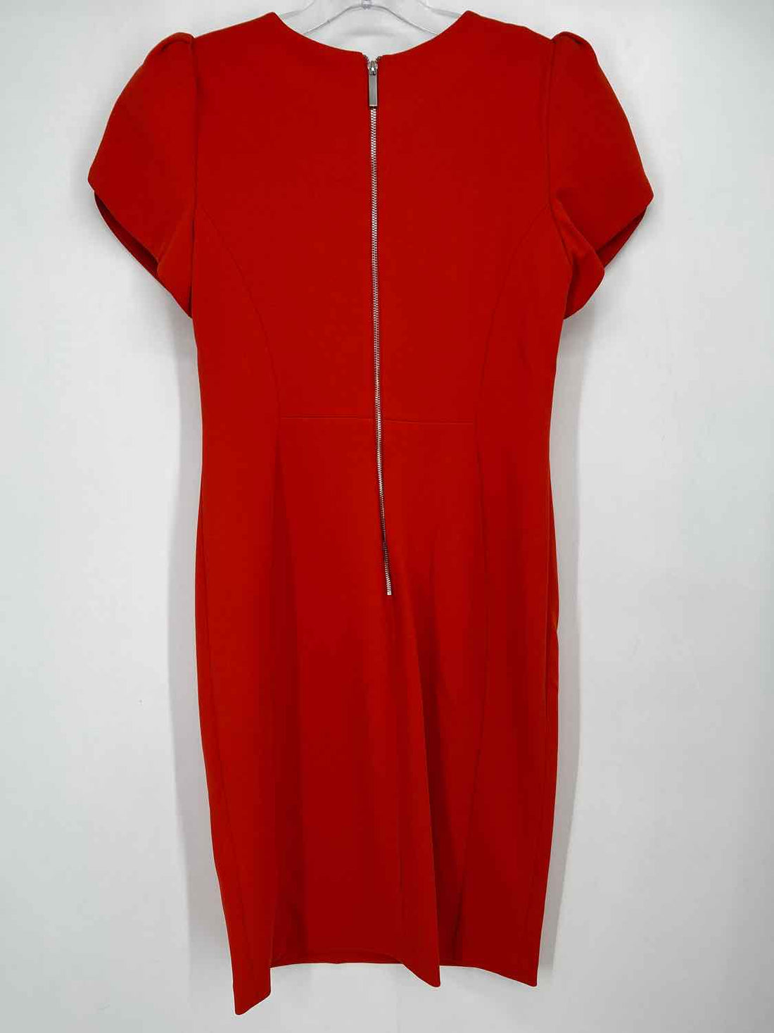 Andrew Marc Size 6 Orange Short Sleeve Dress