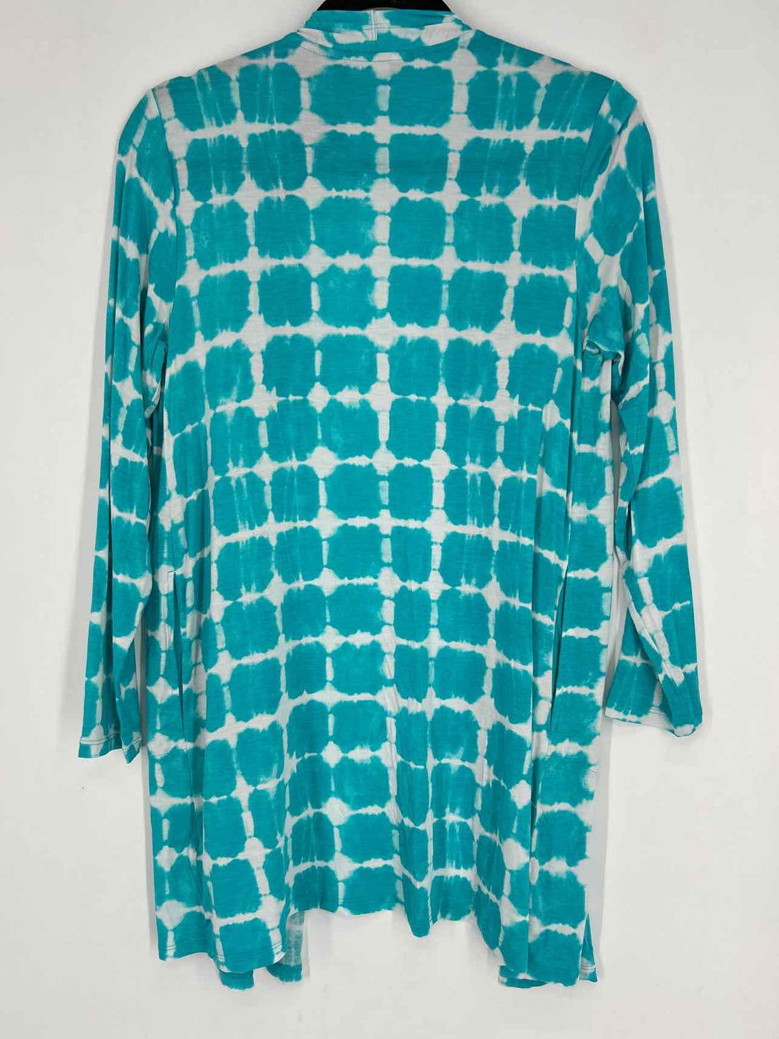 Land's End Size S Bright Blue & White Cardigan