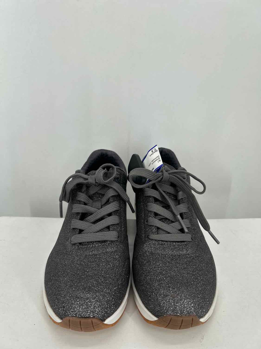 Skechers Women Size 7.5 Gunmetal Glitter Sneakers