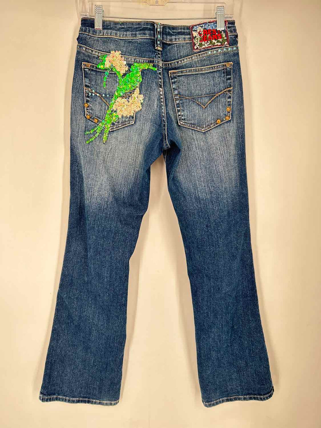 Crest jeans Size 7/8 Dark Wash Sequined Jeans