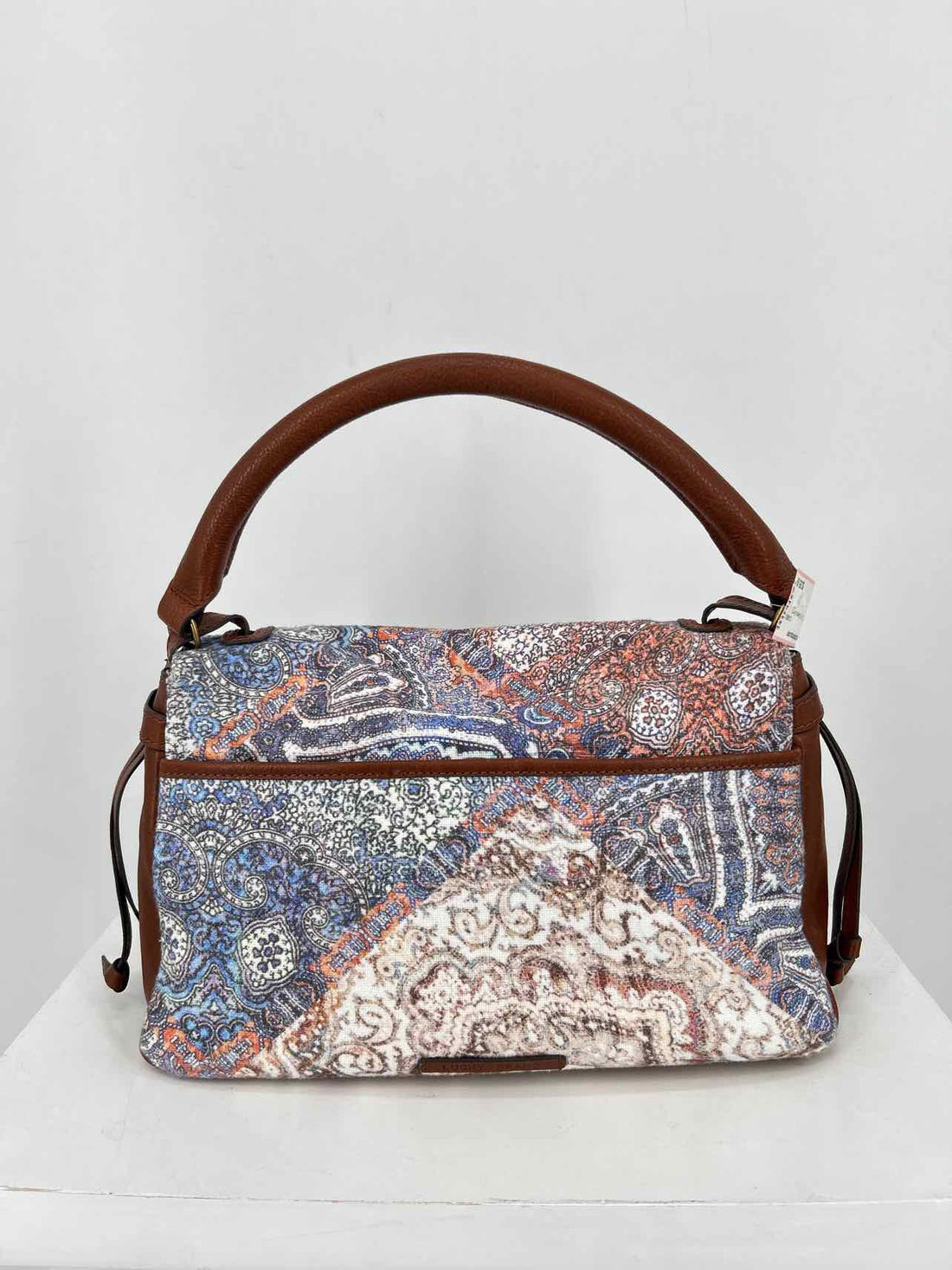 Lucky Brand Brown Print Canvas Good Purse