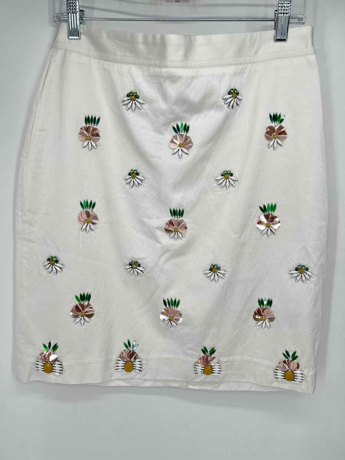 Banana Republic Size 8P White Beaded Skirts
