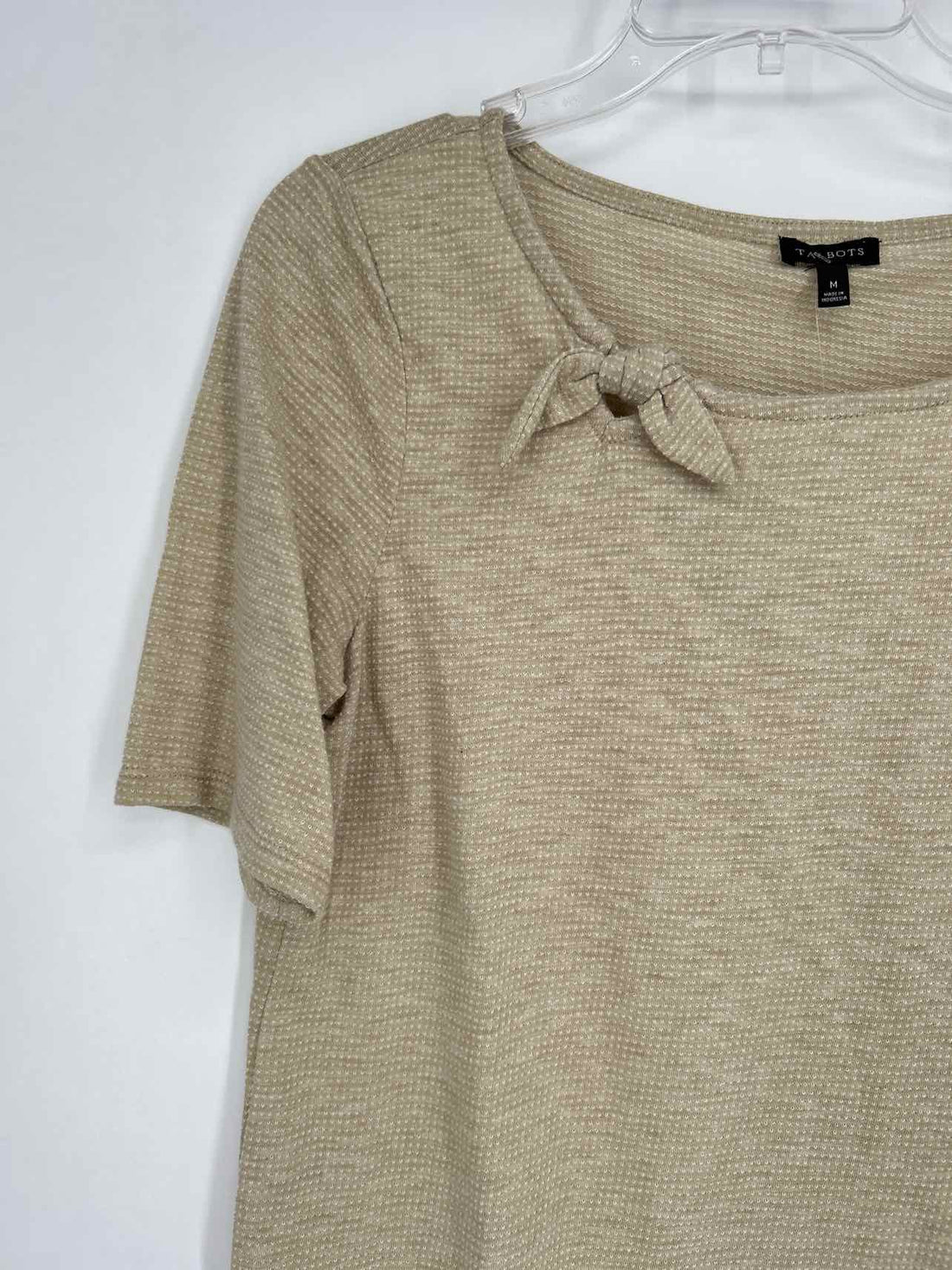 Talbots Size M Khaki Short Sleeve