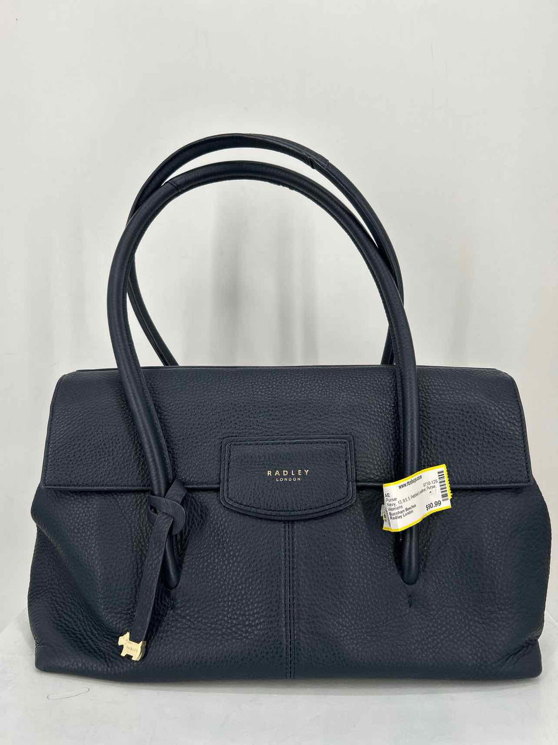 Radley London Navy Pebbled Leather Purse