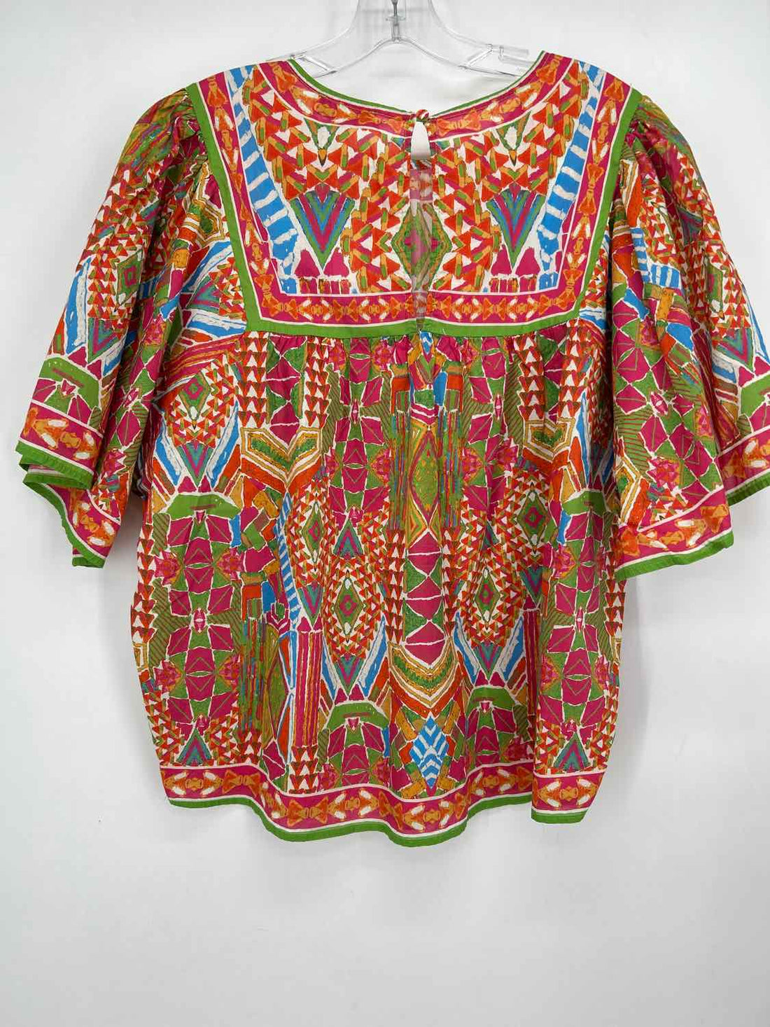 Avara Size M green orange & pink print Long Sleeve